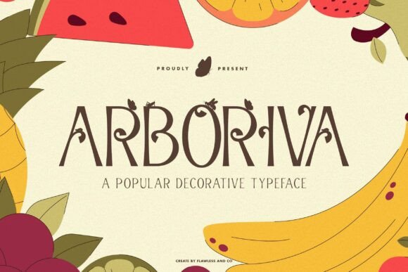 Arboriva: A Whimsical Display Font for Editorial Design