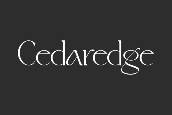 Cedaredge Typeface for Elegant Brand Design