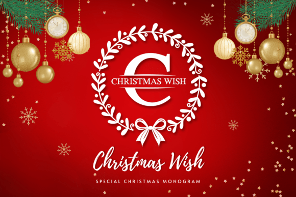 Christmas Wish Monogram: A Festive Typeface for Editorial Design