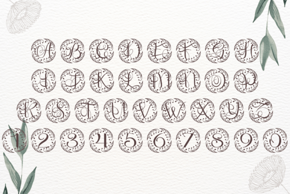 Circulaflora Monogram Font for Modern Web Design