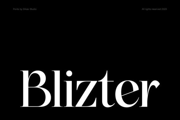 Dksblizter Regular: A Serif Font for Bold Campaigns