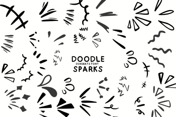 Doodle Sparks: A Playful Typeface for Digital Design