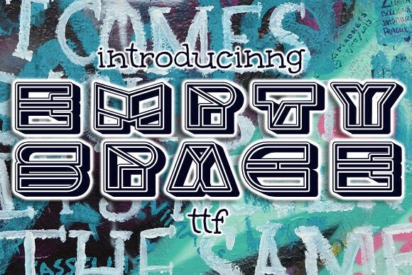 Empty Space: A Modern Display Font for Web Design