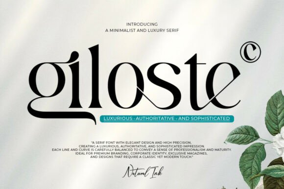 Giloste: A Serif Font for Handmade Elegance