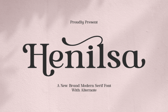 Henilsa: A Modern Serif Font for Editorial Design