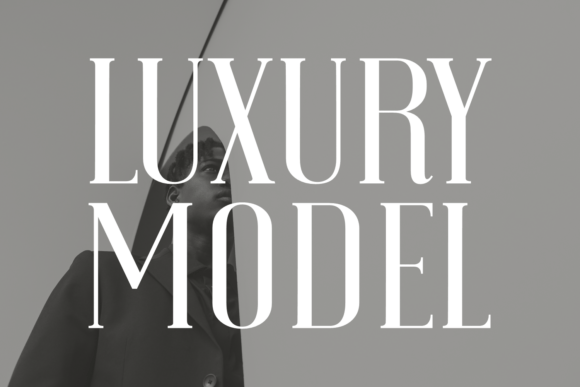 Luxury Model Typeface for Modern Web Design