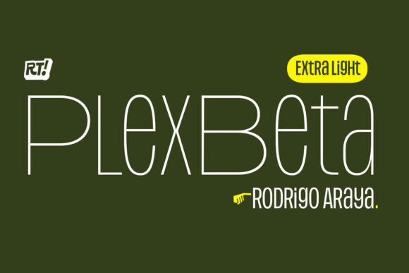 Plex Beta Extralight: A Refined Typeface for Digital Design