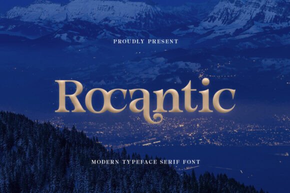 Rocantic: A Serif Typeface for Elegant Editorial Design
