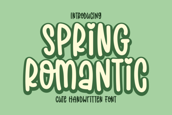 Spring Romantic Font: A Whimsical Typeface for Branding