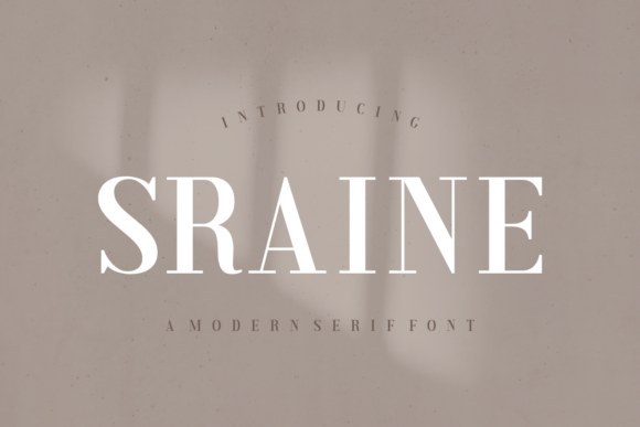 Sraine: The Elegant Serif Font for Crafters