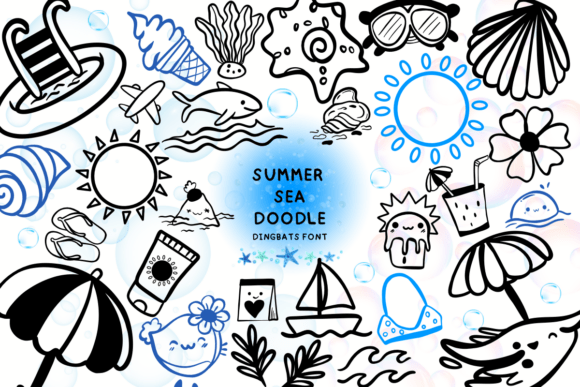 Summer Sea Doodle: A Playful Typeface for Branding
