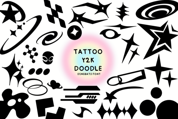 Tattoo Y2k Doodle Font for Bold Campaigns