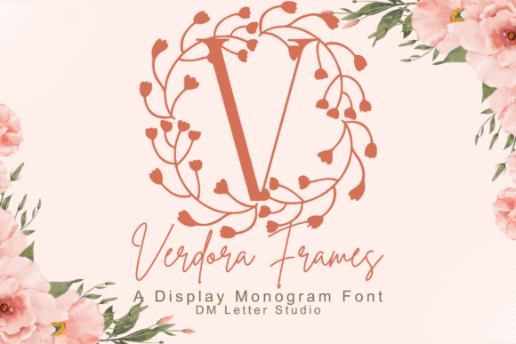 Verdora Frames Monogram: A Botanical Typeface for Editors