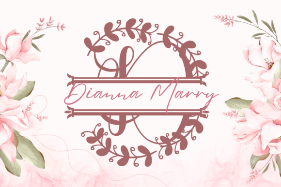 Wreathling Split Monogram: A Designer’s Font